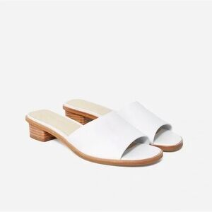 Everlane Women's White Slide Sandals 9.5